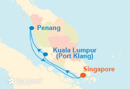 Du thuyền 5 sao khám phá Singapore - Malaysia